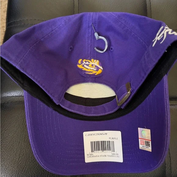 47 Brand Purple LSU Cap with Black Brim - Picture 3 of 4